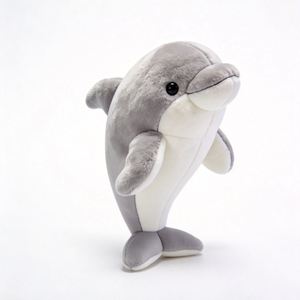 Venta Directa de Fábrica, Peluche de Delfín Gris Suave y Esponjoso, Juguete de Peluche de Animal Marino, Muñeco de Confort para Niños, Peluche Personalizado - Product Image 3