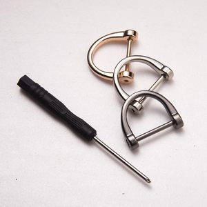 Anillas en D de tornillo con forma de herradura y U, semicirculares, con destornillador, para manualidades de cuero y bolsos DIY - Product Image 3