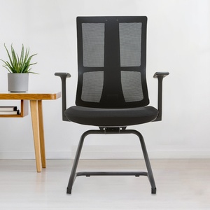 Fabricante de Muebles de Oficina, Silla de Oficina Ergonómica de Malla para Reuniones, Sillas de Conferencia con Respaldo Medio - Product Image 5