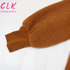 <span class=keywords><strong>Polaire</strong></span> barboteuse à manches longues une pièce combinaison courte <span class=keywords><strong>femme</strong></span> combishort automne hiver tenue décontracté combinaison - Product Image 6