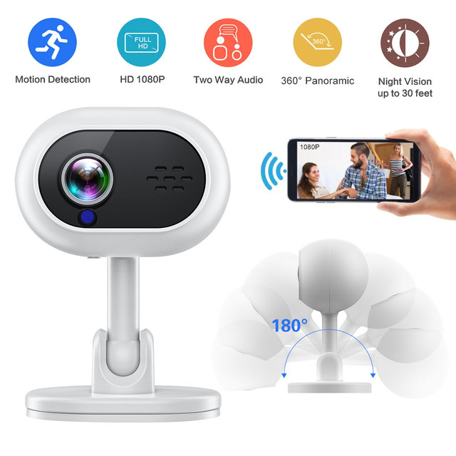 A4 Smart WiFi Security Camera HD 1080P Wireless Home IP Camera Two-Way Audio Network CCTV Video Monitoring Cam