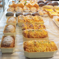 Biodégradable Rectangle Pain Pain Baguette Pan Papier Gâteau Boîtes Bois Moule De Cuisson Jetable Emballage Alimentaire Plateau De Cuisson