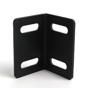 L Shaped Metal <b>Corner</b> Bracket Black Durable Furniture Hardware Connector For <b>Cabinet</b> Shelf Support - Product Image 3