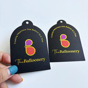 การ์ดกระดาษรูปทรงตัดตามสั่ง พร้อมโลโก้บริษัท สำหรับการ์ดอวยพร มีรูเจาะ สำหรับใช้ในการส่งเสริมการขาย - Product Image 2