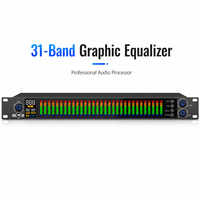 Égaliseur graphique audio professionnel AOFO EQ31SUB, processeur de son 31 bandes, sortie pour subwoofer néodyme métallique 350W