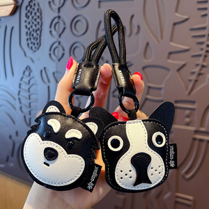 <span class=keywords><strong>Porte</strong></span>-clés HECION en cuir PU Shiba Inu, adorable breloque chien <span class=keywords><strong>Husky</strong></span>, accessoire de sac, <span class=keywords><strong>porte</strong></span>-clés de voiture, pendentif de sac à dos, cadeau pour couple - Product Image 1