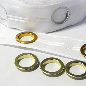 Vendite calde occhiello tenda nastro di accessori di alta qualità occhiello tenda nastro con anelli