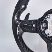 Volant sport en cuir carbone noir style nouveau pour F44 F32 avec chauffage et vibration
