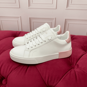 เทรนด์แฟชั่นรองเท้าผ้าใบสีชมพูพิมพ์ลายสำหรับผู้ชายและผู้หญิงปี 2026 รุ่นใหม่  วัสดุทอแบบแบน  ใส่ได้ทุกวัน  สไตล์ลำลอง  ยี่ห้อ Gabbna - Product Image 3