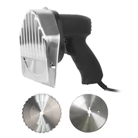 Couteau de Shawarma électrique coupe-viande avec 2 lames 80W couteau de Kebab turc professionnel en acier inoxydable