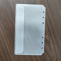 A5A6A7A4 Ensemble de cahiers à feuilles mobiles Sac de rangement en PVC à 6 trous avec fermeture éclair et étui à crayons Logo personnalisable pour la gestion des factures