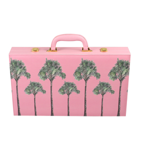 Màu hồng cầm tay đẹp bàn cờ trò chơi thủ công giải trí tùy chỉnh mô hình bảng trò chơi backgammon Bộ - Product Image 2