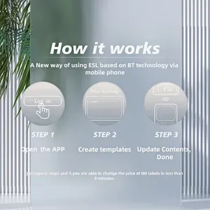Afficheur numérique E-ink <span class=keywords><strong>ESP</strong></span> SDK de 1,54 pouce pour les magasins de détail, les expositions, les supermarchés, avec mise à jour mobile, IP65, OEM - Product Image 6