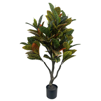 Arbre Banyan Doré H90cm Fabriqué à la Main Intérieur Extérieur Arbre Artificiel pour la Maison Mariage Noël Graduation Nouvel An Célébration