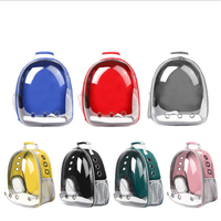 Sac à dos de transport pour chats et chiens, respirant, transparent, écologique, avec fermeture éclair en plastique, solide