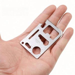 Tarjeta Multiherramienta para Acampar al Aire Libre, Cuchillo de Supervivencia de Acero Inoxidable, Herramienta Portátil del Tamaño de una Tarjeta de Crédito para Regalos Promocionales - Product Image 4