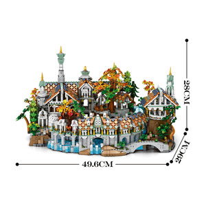 Bestseller: Modello 3D Fai-da-Te <span class=keywords><strong>Città</strong></span> Europea del Secolo, 4406 Pezzi, Gioco di Costruzioni Creativo per Regali Festivi - Product Image 6