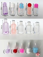 chaude en gros Mini tubes de brillant à lèvres en plastique vides Échantillon gratuit pour bouteille à bouchon à vis client