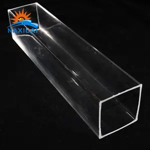 Naxilai – tube carré en acrylique extrudé, tube acrylique transparent, tube carré en acrylique transparent