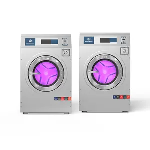 Équipement de blanchisserie commerciale de vente directe d'usine Machine à laver de blanchisserie à pièces ou à cartes