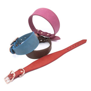 लक्जरी वास्तविक चमड़े के काउहिट्स पालतू जानवर कॉलर ग्रेहाउंड वेटिंगटन छोटे बड़े कुत्तों को चौड़ा चमड़े के कुत्ते कॉलर पट्टा अनुकूलित - Product Image 4