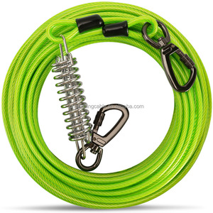 Coureur <span class=keywords><strong>de</strong></span> chien en acier à tête froide câble d'attache ligne <span class=keywords><strong>de</strong></span> plomb <span class=keywords><strong>de</strong></span> chien en acier inoxydable robuste pour la construction pour les parcs <span class=keywords><strong>de</strong></span> camping extérieurs - Product Image 2