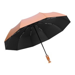 <span class=keywords><strong>Parapluie</strong></span> pliant entièrement automatique en alliage d'aluminium, brise-vitre, 10 baleines, argenté, pare-soleil, publicitaire pour entreprises - Product Image 6