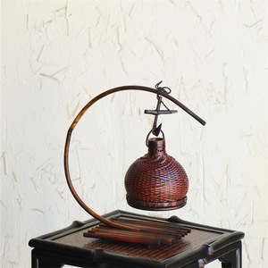 Bamboo Incense Burner Hand Made Indoor Aromatic Decor Coil Incense Holder Home Decoration Gift - Product Image 2