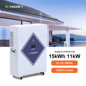 Sistema de Energía Solar Portátil ASGOFT 11KW 51.2V 304Ah Todo en Uno Híbrido con Batería LiFePO4 para Uso en Interiores y Exteriores con Inversor y 5 Años de Garantía - Product Image 4