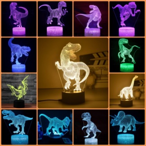 Wholesale 3D Night <b>Lights</b>, 3D <b>LED</b> <b>Lights</b>, Acrylic Night <b>Lights</b>, Custom Patterns, Festival Gifts From Lighting Factory. - Product Image 5