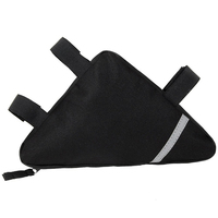 Bande réfléchissante en nylon de haute qualité Installation simple Triangle selle cadre pochette à sangle pour vélo batterie sac Triangle