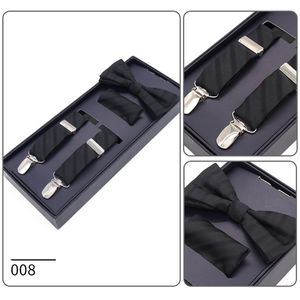 Mode hommes bretelles noeud papillon poche carré 3 pièces ensemble dans une boîte Gentleman fête de mariage Bretele père mari coffrets cadeaux - Product Image 6