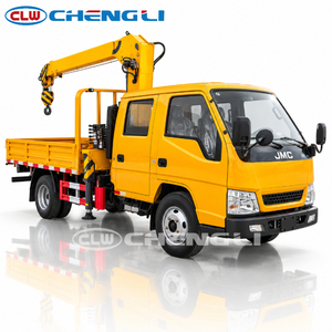 Camion grue JMC 4x2 de 2,8 tonnes, camion grue pour le transport de matériaux de construction et de matériel - Product Image 1