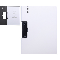 Portapapeles Plegable de Plástico con Carpeta, Tamaño Carta A4, con Tapa y Giro de 360 Grados