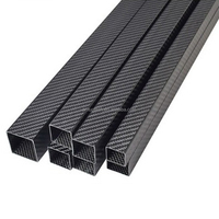 Tige télescopique carrée en fibre de carbone 3K OEM, connecteur de tube carré, perche à eau, perche de nettoyage de vitres en fibre de carbone pour ski