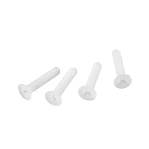 Manufacturer White Nylon Phillips Round Head Machine Screws PA66 Pan Head Plastic Screws and Bolts