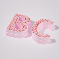 Boîte à fleurs personnalisée de forme irrégulière recyclable, boîte cadeau rigide faite à la main pour fleurs