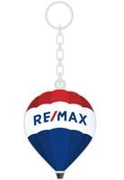 Harga Pabrik Logo Kustom Bentuk 3D Pantone REMAX logo Bentuk Balon Udara Panas Gantungan Kunci Keyring Hadiah Promosi