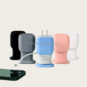 Protecteur de chargeur en silicone avec enrouleur de câble, emballage personnalisé avec logo couleur pour chargeur de téléphone, housse anti-chute - Product Image 5