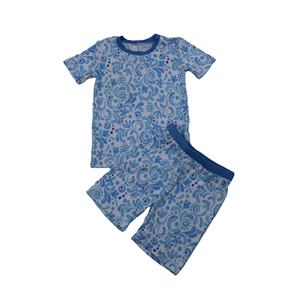 Ensemble de vêtements pour filles en tissu de bambou respirant Qingli OEM sans droits de douane, ensemble t-shirt et short unisexe pour enfants pour l'été - Product Image 6