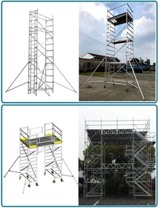 TUV CE được phê duyệt có thể gập lại hợp kim nhôm xây dựng thang di động giàn giáo cho giai đoạn sử dụng sscaffold phụ kiện - Product Image 4