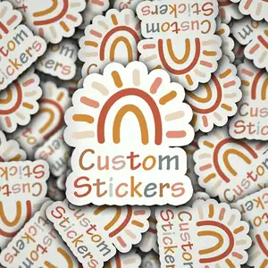 Xe Đạp Máy Tính Xách Tay Tùy Chỉnh Die Cut Tự Adhesivesers UV Proof Tùy Chỉnh Stickers Không Thấm Nước Die Cut Vinyl Giấy In Ấn Sticker