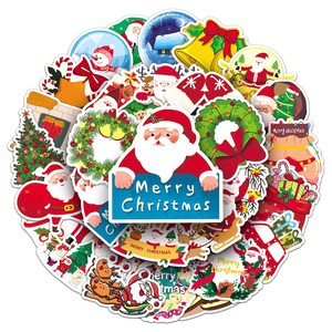 52 Adhesivos Decorativos Navideños con Diseños Variados para Niños, para Diarios, Tarjetas, Monopatines y Maletas - Product Image 2