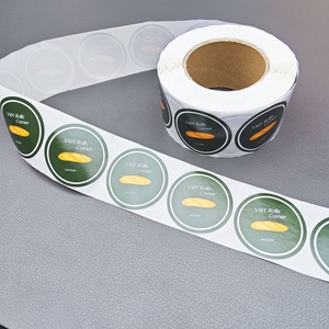 Özel tasarım su geçirmez marka Logo ürün kağıt etiket gıda konteyner sızdırmazlık tam renkli baskı kendinden yapışkanlı etiket rulo - Product Image 3