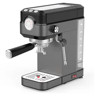 2024 Top sale 58mm hand shank Espresso Coffee Maker 20bars Pressure Gauge Stainless Steel Body Italian Espresso Coffee Machine