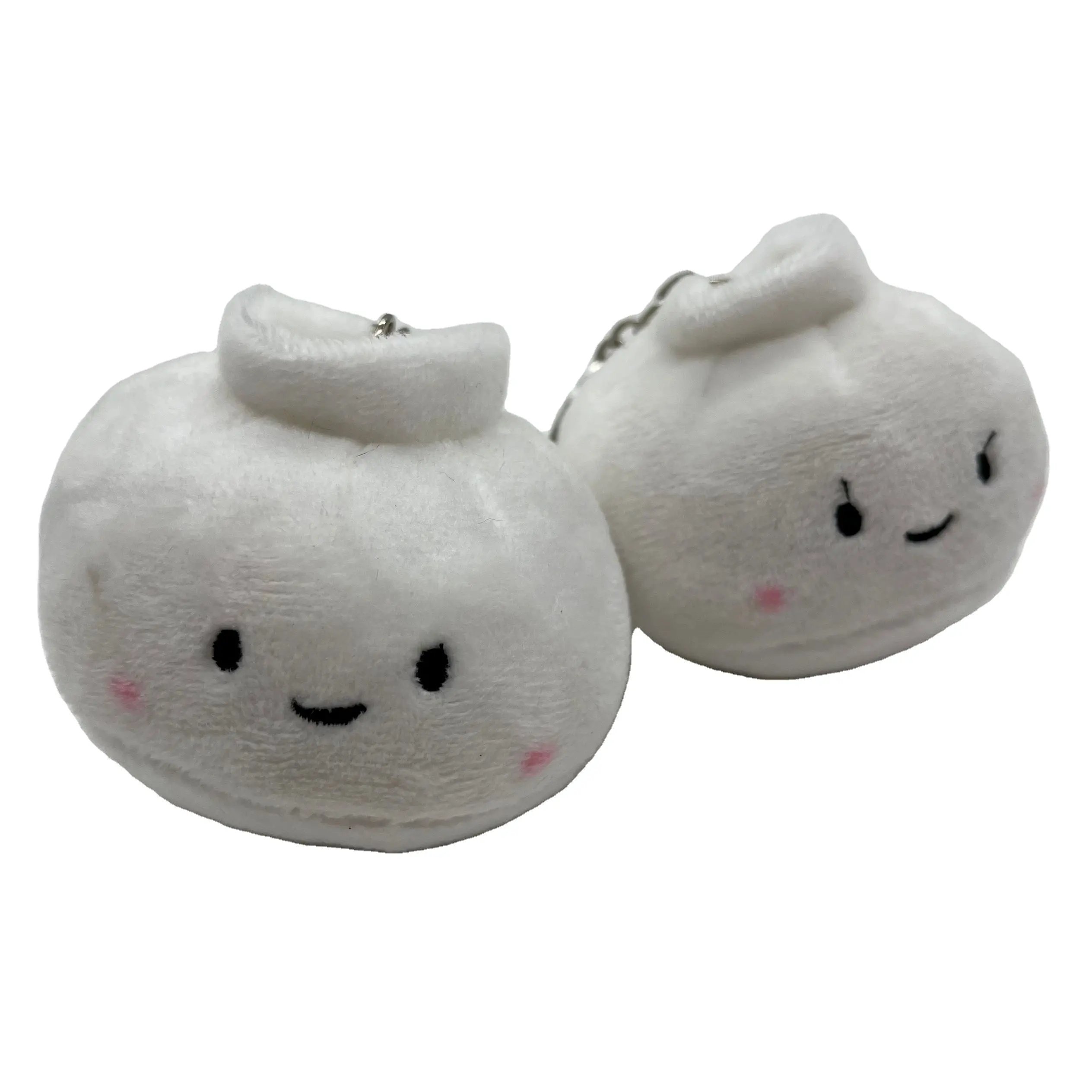 LLavero Colgante de Bollo de Peluche al Vapor, Muñeco Pequeño de Peluche, Bolsa de Muñeco, Llavero de Pareja