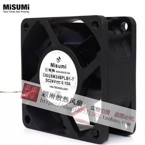 พัดลมไร้แปรงถ่าน Misumi C6025M24BPLB1 7 60 มม. 24V DC สำหรับระบายความร้อนอินเวอร์เตอร์ - Product Image 2