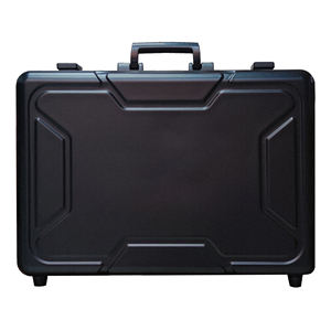 Porte-documents de luxe en aluminium noir de 18 <span class=keywords><strong>pouces</strong></span> pour ordinateur portable Support OEM personnalisé Mallette de transport monobloc - Product Image 4