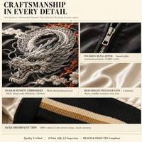 Broderie 3D Dragon Effet Satiné Personnalisée OEM ODM Marque Privée Faible MOQ Échantillon Remboursable Souvenir Personnalisable pour Marques