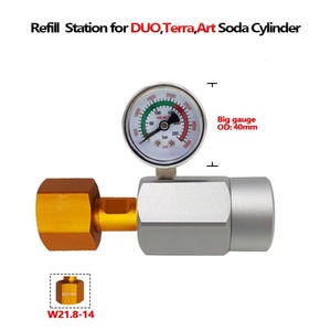 Adaptador de Estación de Recarga de CO2 Personalizable Zimakyfa para Cilindro de Conexión Rápida SodaStream DUO, Tanque Grande de Carbonatador, Soporte OEM - Product Image 2